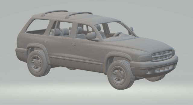 Dodge durango 2010 3Dプリントモデル .c4d .max .obj .3ds .fbx .stl .blend 