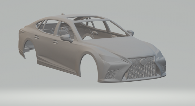 2022LexusLS500FSport Modèles 3D en vedette .c4d .max .obj .3ds .fbx .stl .blend 