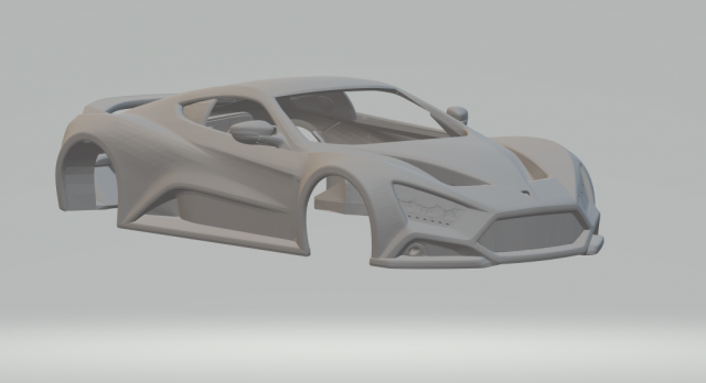 Zenvo ST1 2010 Model do druku 3D .c4d .max .obj .3ds .fbx .stl .blend