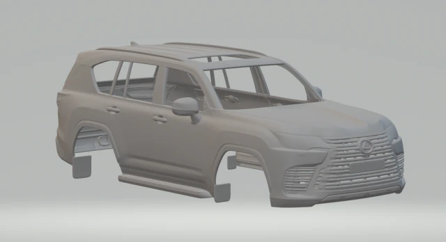 LEXUS LX 600 2022 3D Print Model .c4d .max .obj .3ds .fbx .stl .blend 