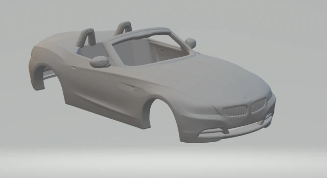 Z4 cabriolet 3D Print Model .c4d .max .obj .3ds .fbx .stl .blend 