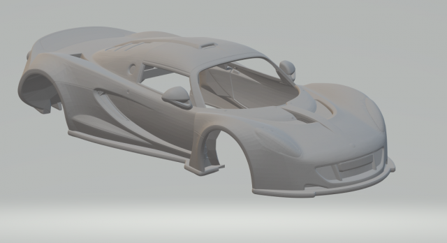Hennessey venom gt 3D Print Model .c4d .max .obj .3ds .fbx .stl .blend 