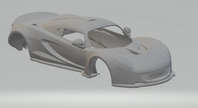 Hennessey venom gt 3D Print Model .c4d .max .obj .3ds .fbx .stl .blend 