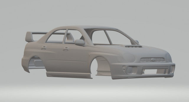 Subaru wrx 2000 Modèles 3D en vedette .c4d .max .obj .3ds .fbx .stl .blend 