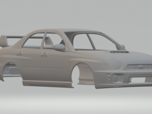Subaru wrx 2000 3D Baskı Modeli