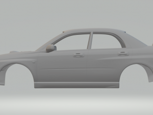 Subaru wrx 2000 Modèles 3D en vedette
