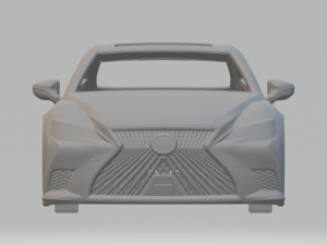 2022 Lexus LS500h Facelift Model Cetak 3D