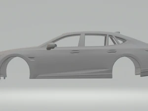 2022 Lexus LS500h Facelift 3D Print Model