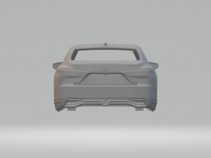 2022 Lexus LS500h Facelift Model Cetak 3D