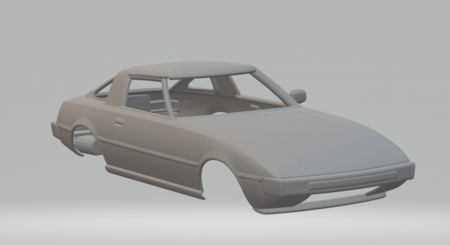 Mazda rx-7 mk1 Modello di stampa 3D .c4d .max .obj .3ds .fbx .stl .blend 