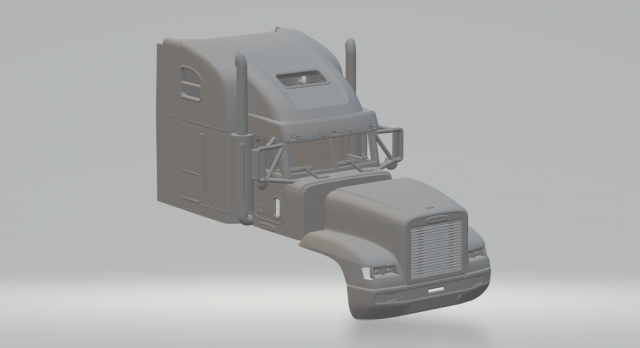 FREIGHTLINER CLASSIC XL 3D Print Model .c4d .max .obj .3ds .fbx .stl .blend 
