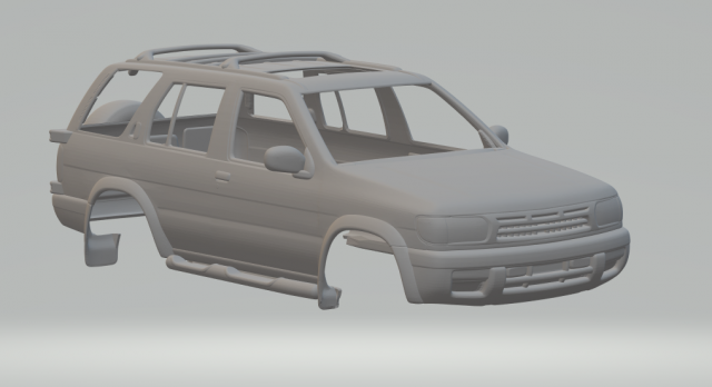 Nissan Pathfinder 3Dプリントモデル .c4d .max .obj .3ds .fbx .stl .blend 
