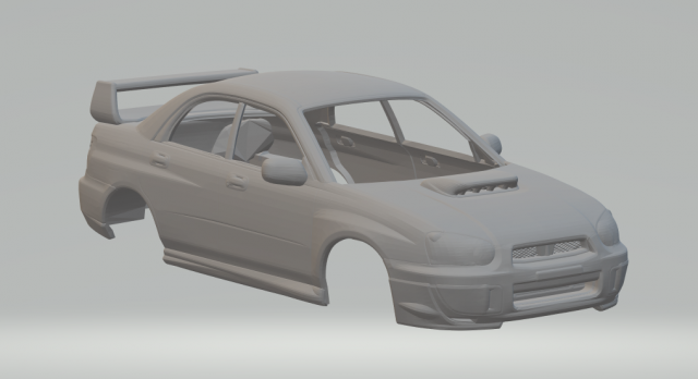 Subaru wrx 2004 Modelo de impresión 3D .c4d .max .obj .3ds .fbx .stl .blend 