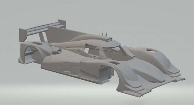 Mazda race lmp1 endurance 3D 打印模型 .c4d .max .obj .3ds .fbx .stl .blend 