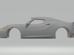 Alfa romeo 4c 3D 打印模型