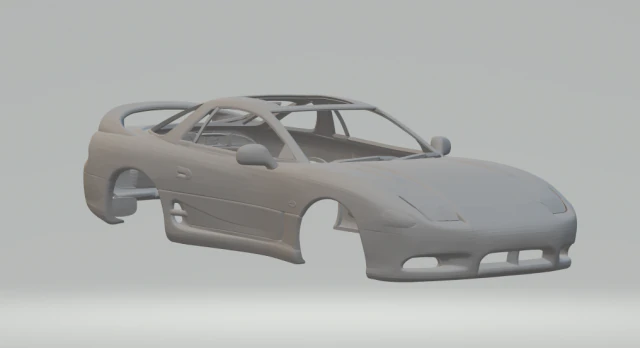 Mitsubishi gto 97 3D Print Model .c4d .max .obj .3ds .fbx .stl .blend 