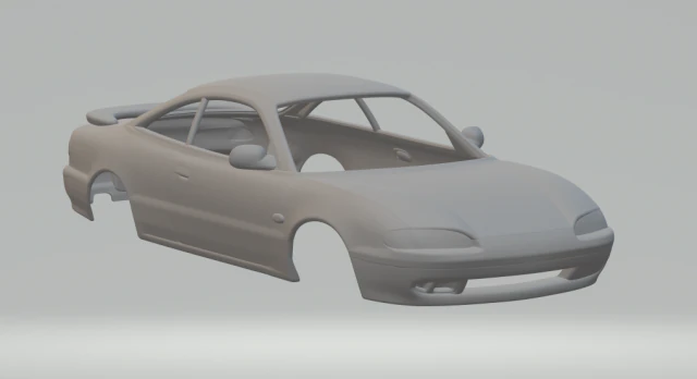 Mazda mx-6 3D Print Model .c4d .max .obj .3ds .fbx .stl .blend
