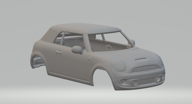 MiniJohn-Cooper-Worksconvertible 11 3Dプリントモデル .c4d .max .obj .3ds .fbx .stl .blend 