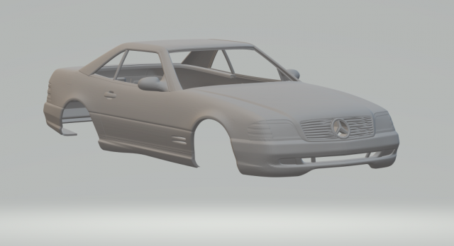 MERCEDES SL COUPE Model Cetak 3D .c4d .max .obj .3ds .fbx .stl .blend 