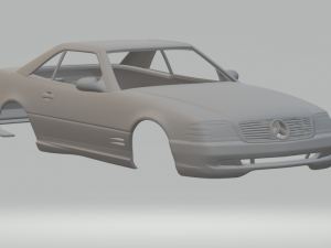 MERCEDES SL COUPE Model Cetak 3D