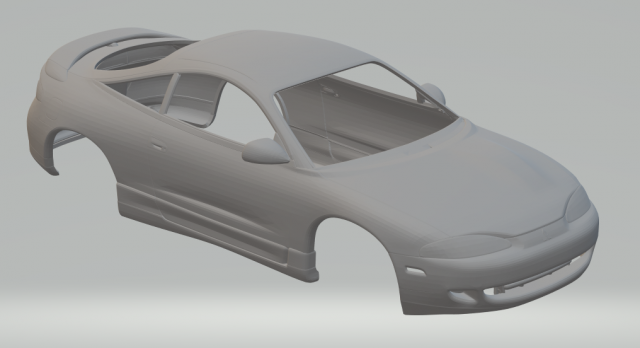 Mitisubishi eclipse 3D 프린트 모델 .c4d .max .obj .3ds .fbx .stl .blend 