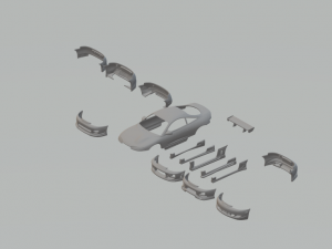 Mitisubishi eclipse 3D Print Model