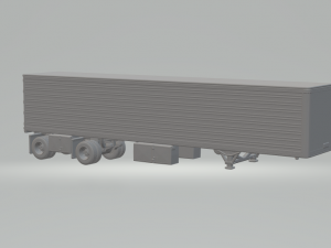 TRAILER BOX 2 AXLES 3D Print Model