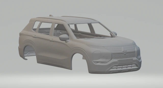 Mitsubishi outlander 2022 3D Print Model .c4d .max .obj .3ds .fbx .stl .blend 