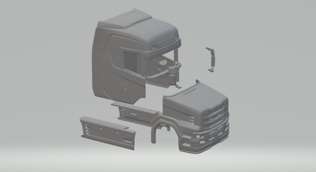 Scania next generation Vastuin 3D Print Model .c4d .max .obj .3ds .fbx .stl .blend 