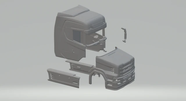 Scania next generation Vastuin 3D Print Model .c4d .max .obj .3ds .fbx .stl .blend 