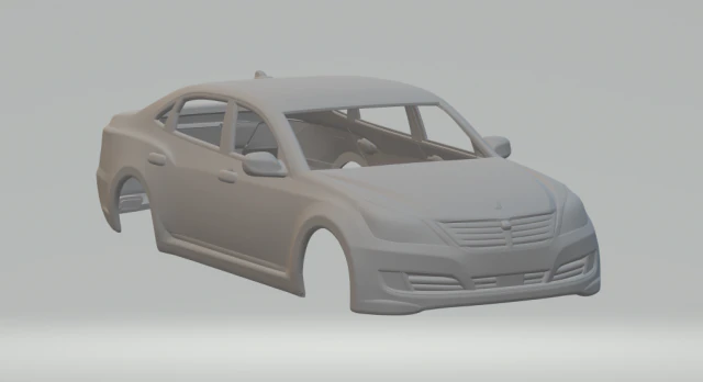 Hyundai equus 2014 3D Print Model .c4d .max .obj .3ds .fbx .stl .blend 