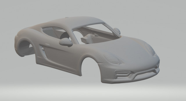 Porsche cayman gts 15 3D Принт Модель .c4d .max .obj .3ds .fbx .stl .blend 