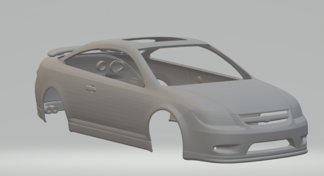 Chevrolet cobalt ss 2doors 3D 프린트 모델 .c4d .max .obj .3ds .fbx .stl .blend 