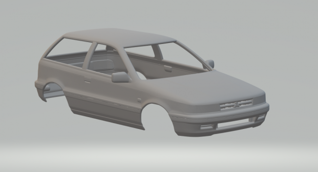 Mitsubishi colt 3D प्रिंट मॉडल .c4d .max .obj .3ds .fbx .stl .blend 