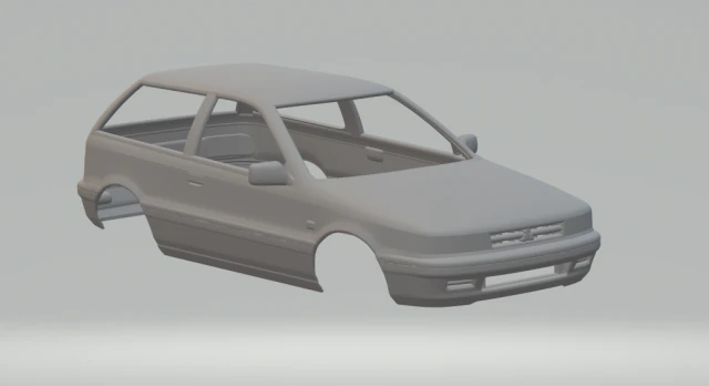 Mitsubishi colt 3D Print Model .c4d .max .obj .3ds .fbx .stl .blend 