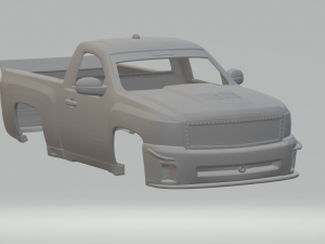 Chevrolet silverado drift Model Cetak 3D