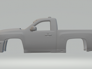 Chevrolet silverado drift Model Cetak 3D