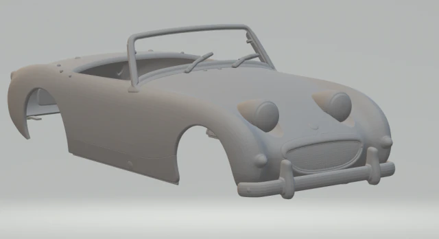 Austin-healey sprite 3D Print Model .c4d .max .obj .3ds .fbx .stl .blend 