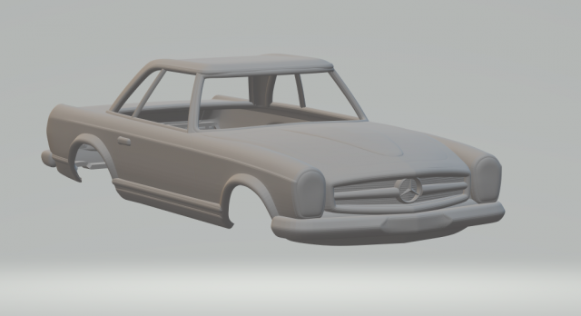 Mercedes BenzSL-class Mk4 1963 Modèles 3D en vedette .c4d .max .obj .3ds .fbx .stl .blend 