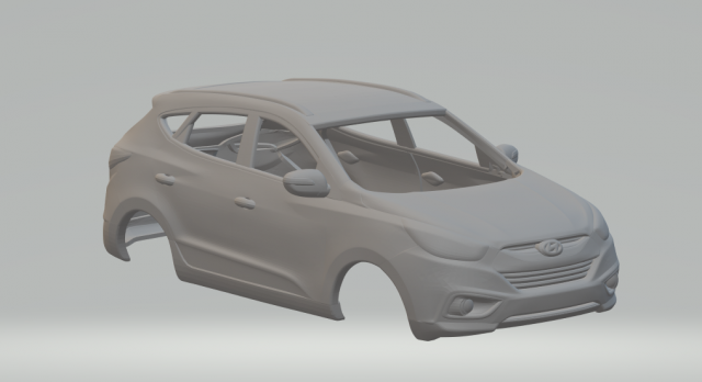 Hyundai ix35 3D 打印模型 .c4d .max .obj .3ds .fbx .stl .blend 