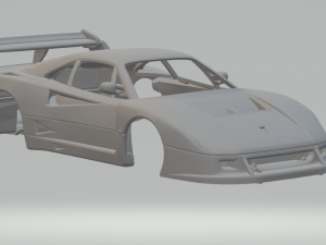 Ferrari f40 competizione 3Dプリントモデル