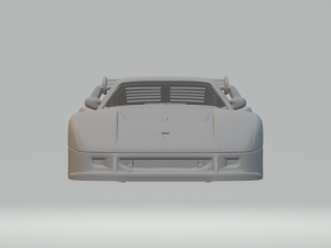 Ferrari f40 competizione 3Dプリントモデル