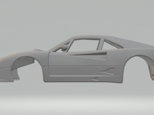 Ferrari f40 competizione 3Dプリントモデル
