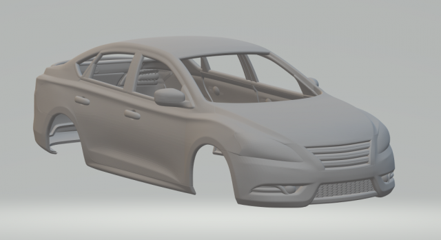 Nissan sentra 14 Modelo de Impressão 3D .c4d .max .obj .3ds .fbx .stl .blend 