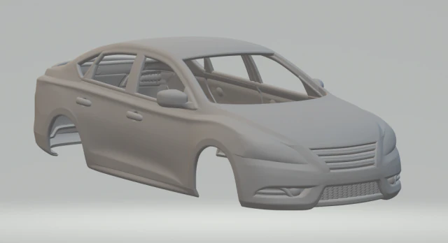 Nissan sentra 14 3D Print Model .c4d .max .obj .3ds .fbx .stl .blend