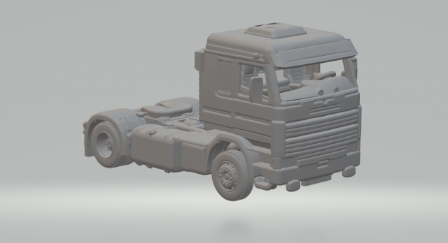 Scania 113 4x2 3D Принт Модель .c4d .max .obj .3ds .fbx .stl .blend 