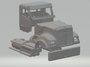 Cabin kenworth w990 day cab Model do druku 3D