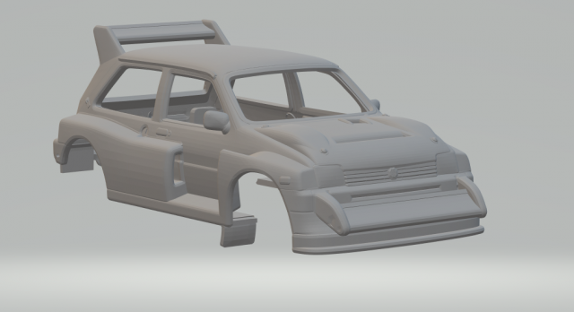 Mg metro 6 rally car 3D Print Model .c4d .max .obj .3ds .fbx .stl .blend 