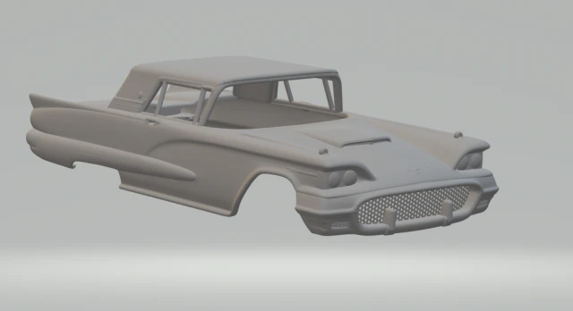 Thunderbird mk2 3D Print Model .c4d .max .obj .3ds .fbx .stl .blend 
