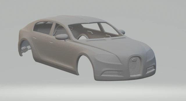 Bugatti Galibier 3D Print Model .c4d .max .obj .3ds .fbx .stl .blend 